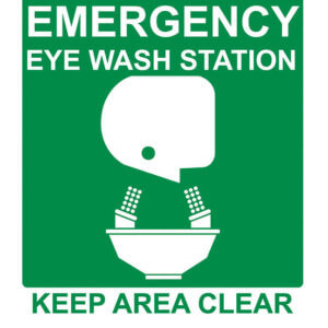 Eagle Eye Power Solutions Emergency Eye Wash Station sign