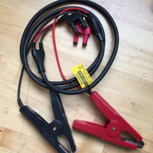 Clip style connector cords,positive and negative