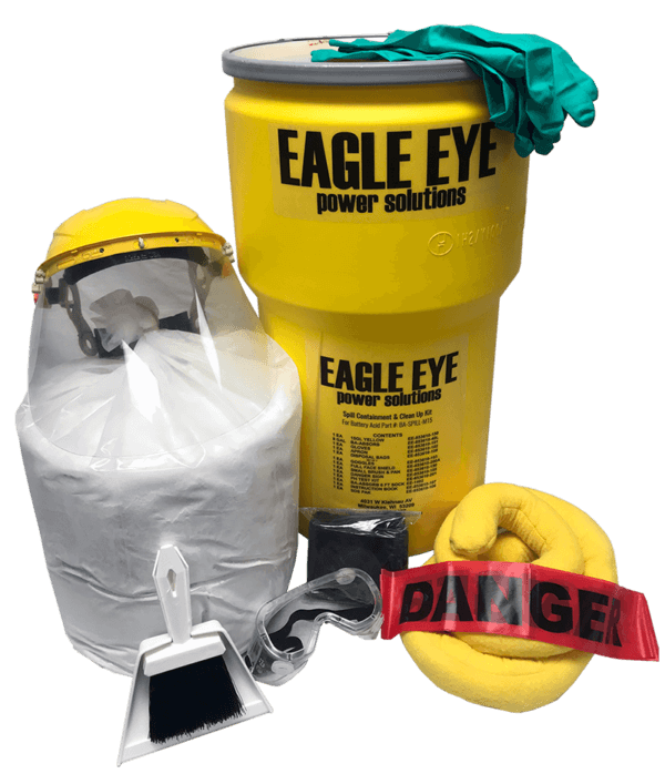Eagle Eye Power Solutions battery spill containment kit.