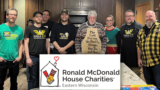 Eagle Eye volunteers at the Ronald McDonald House.