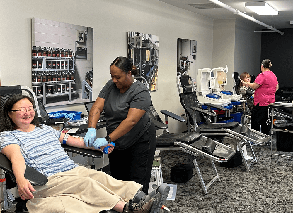 Eagle Eye Power Solutions charity blood drive summer of 2023