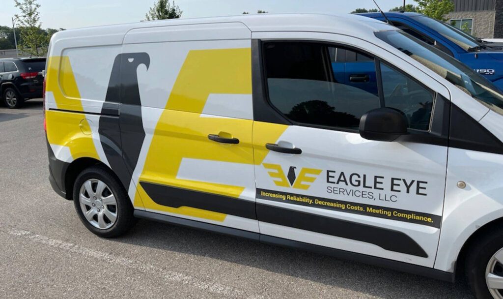 An Eagle Eye Services van.