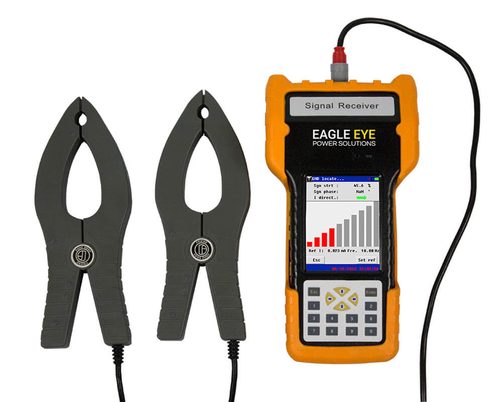 Eagle Eye Power Solutions GFL-1000 portable receiver and current clamps.