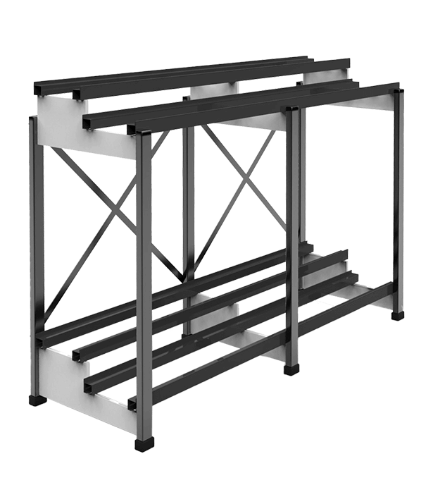 Eagle Eye Power Solutions 2-step 2-tier seismic battery rack