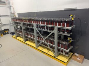 Battery Rack in Dominion Energy Substation