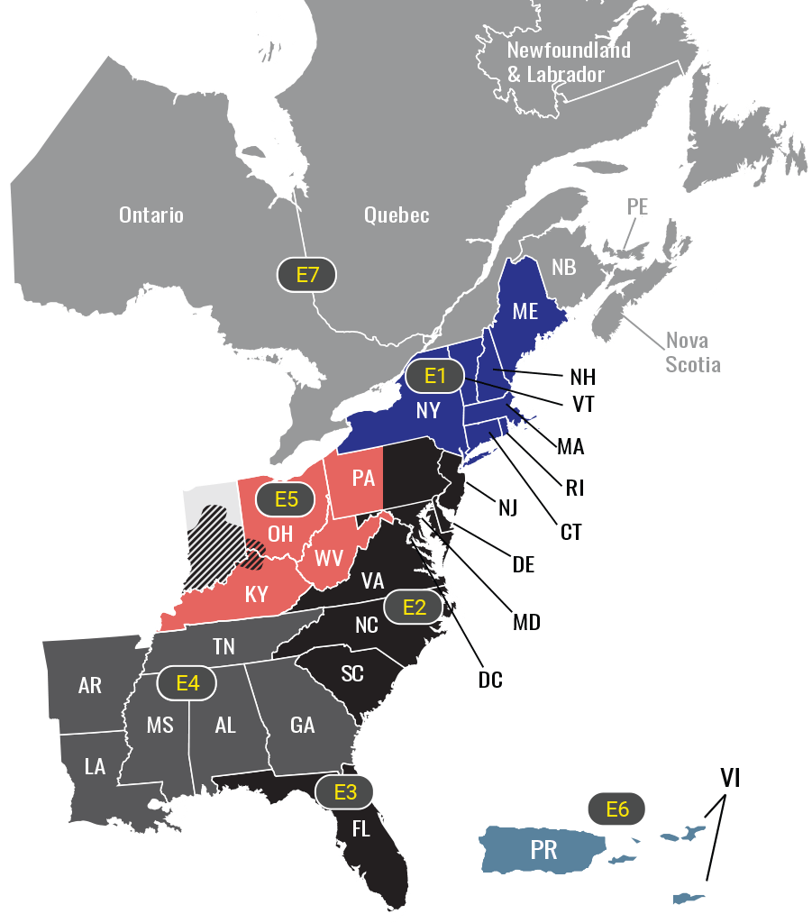 Eagle Eye Power Solutions' Eastern Region Sales Territory