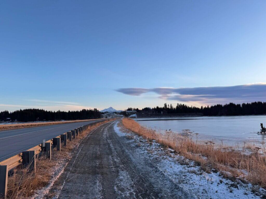 A road in Homer, Alaska.