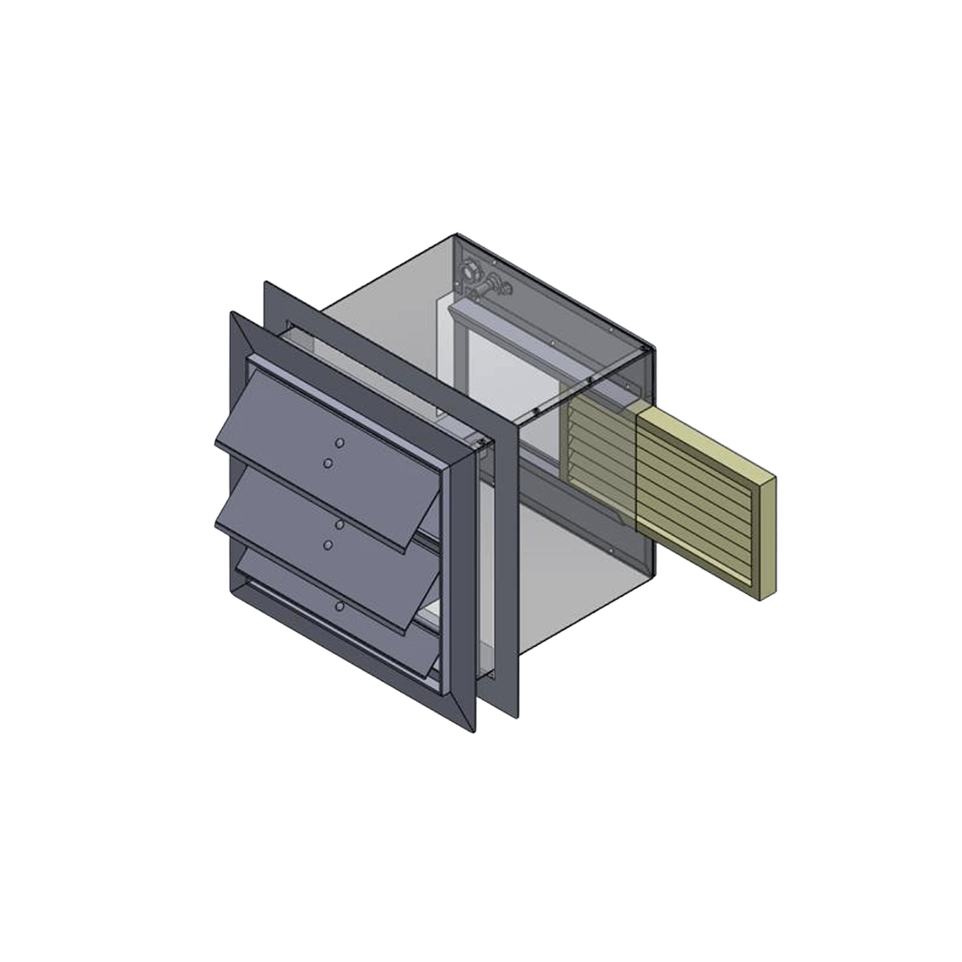 vs-12-linf-110vac motorized louvered intake