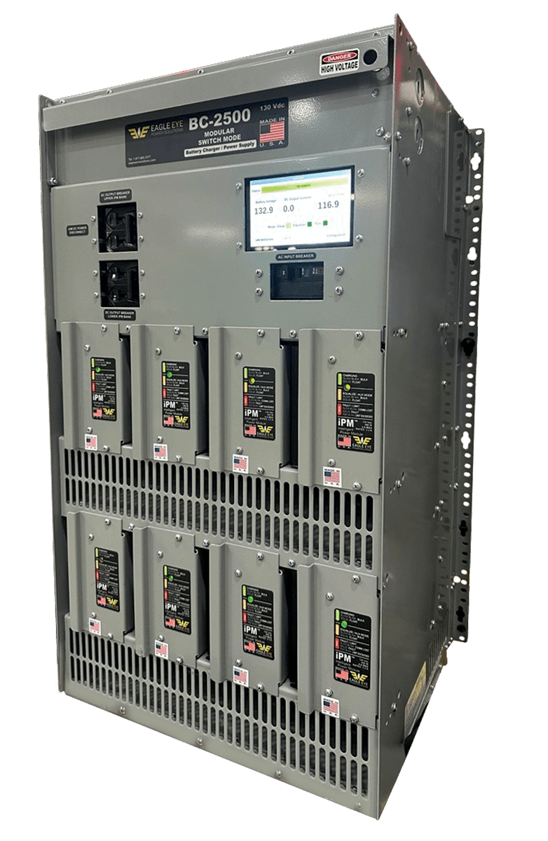 Eagle Eye Power Solutions BC-2500 8-Bay Industrial Battery Charger with touch screen
