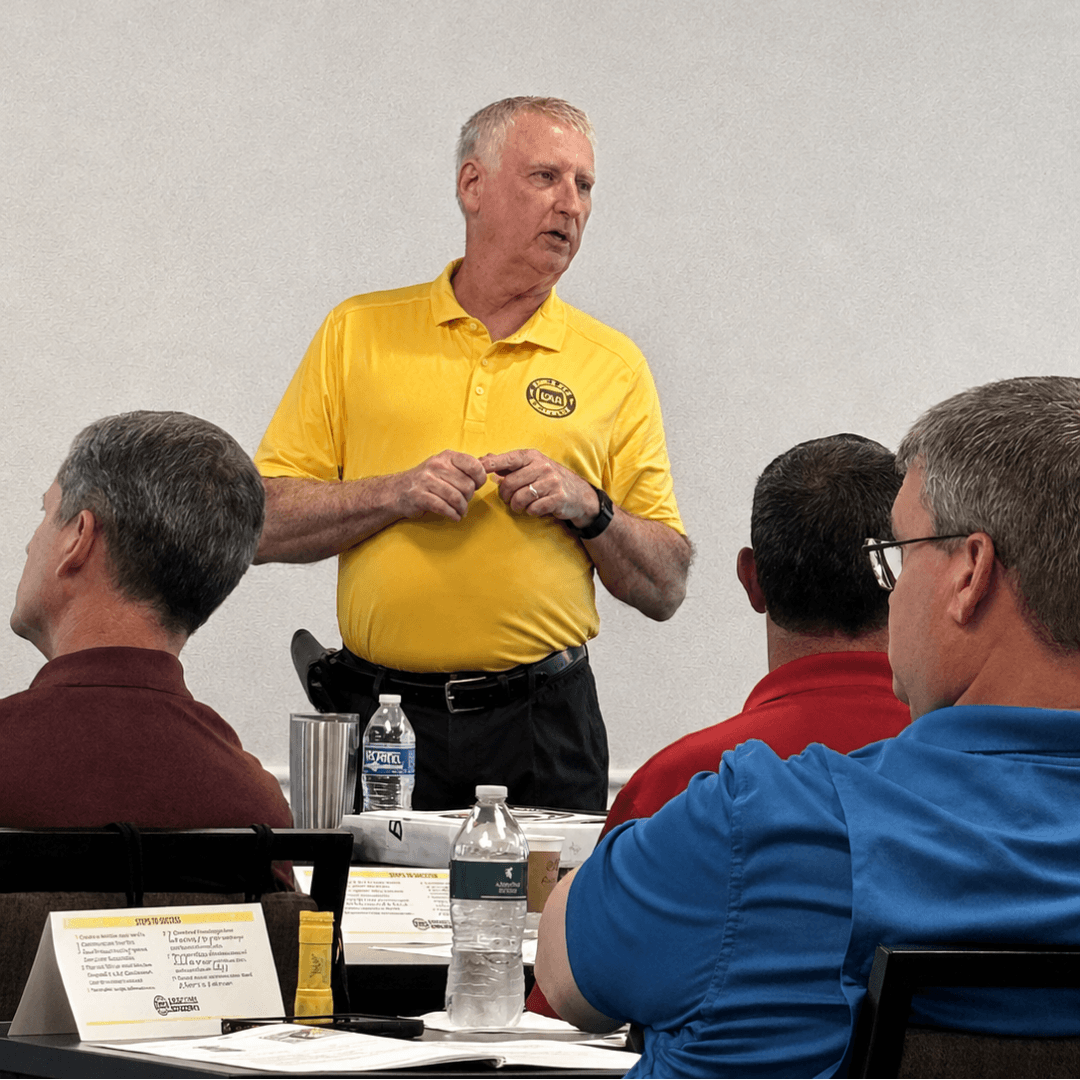 Eagle Eye University instructor Tom Carpenter instructing at an regional training event.