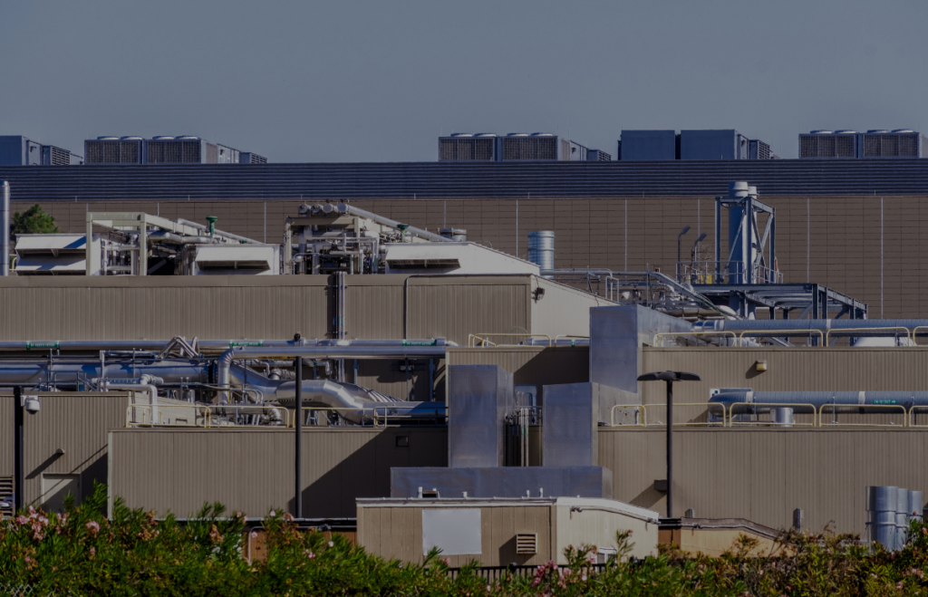 exterior view of a data center building